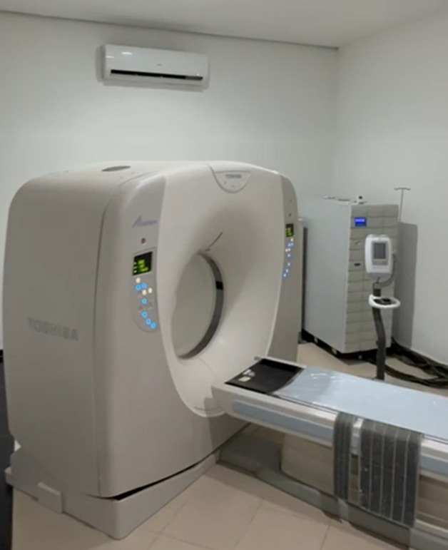 Tomógrafo Toshiba da unidade Duque de Caxias